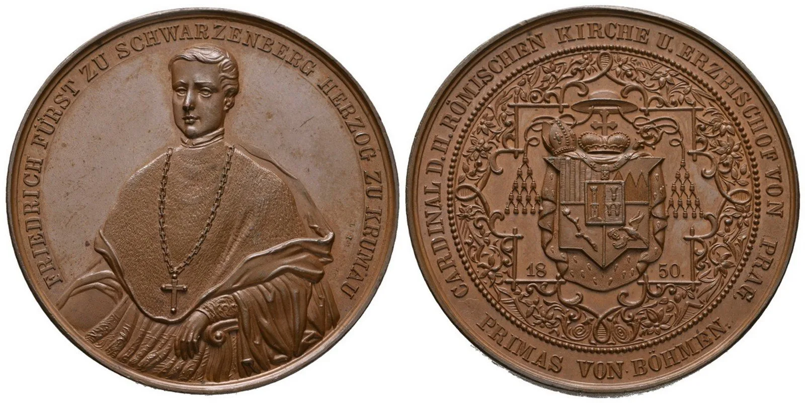 Praha - arcibiskupství, Friedrich Johann Joseph Schwarzenberg, 1849 - 1885 — 1