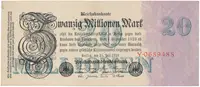 Německo, 20 Millionen Mark 1923, Ro.96a