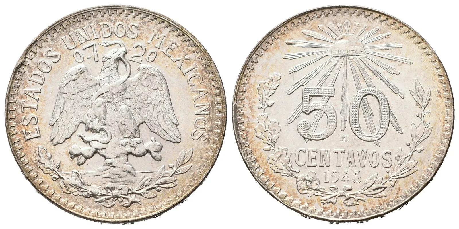 Mexiko, 50 Centavo 1945 M