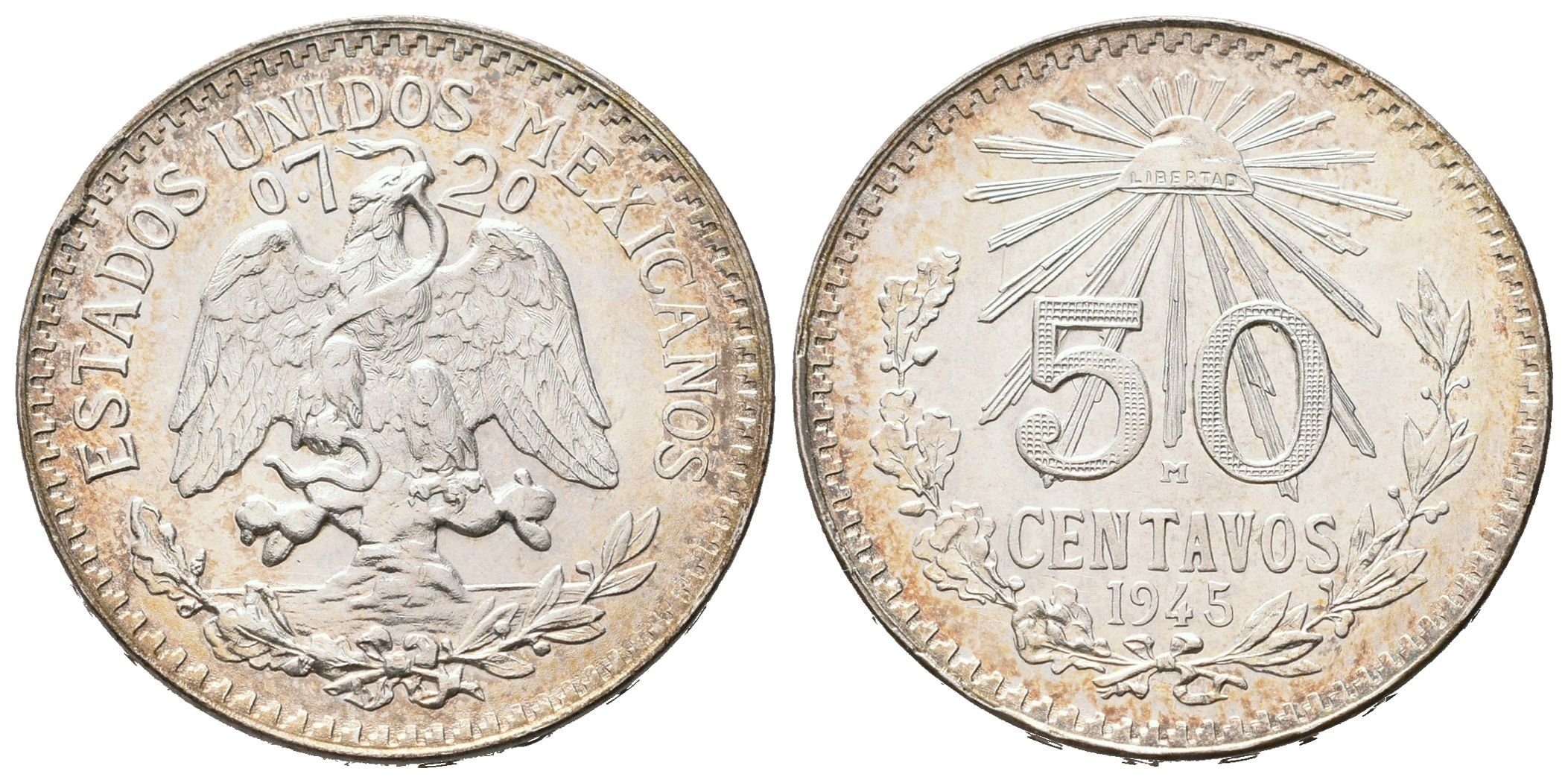 Mexiko, 50 Centavo 1945 M