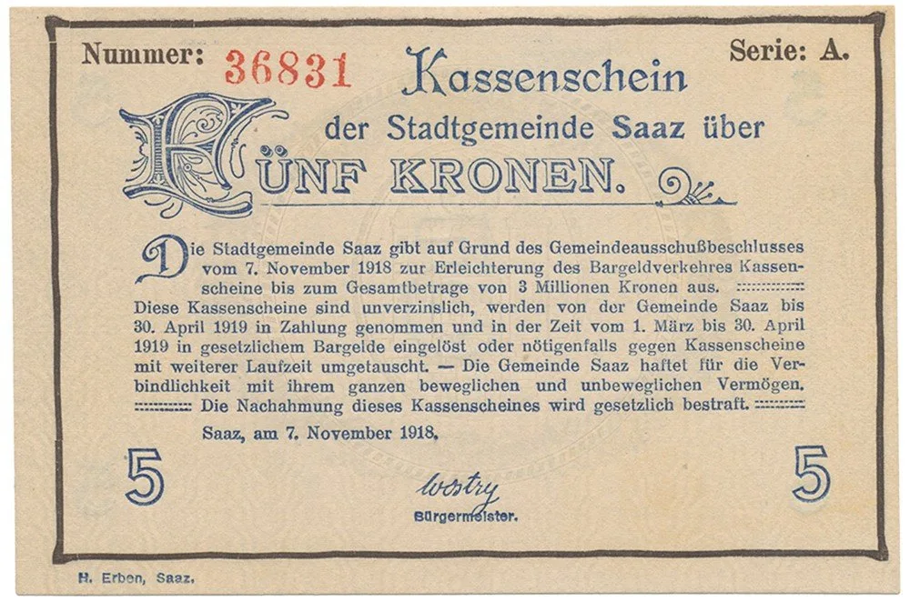 Nouzovky české od roku 1914 — 1