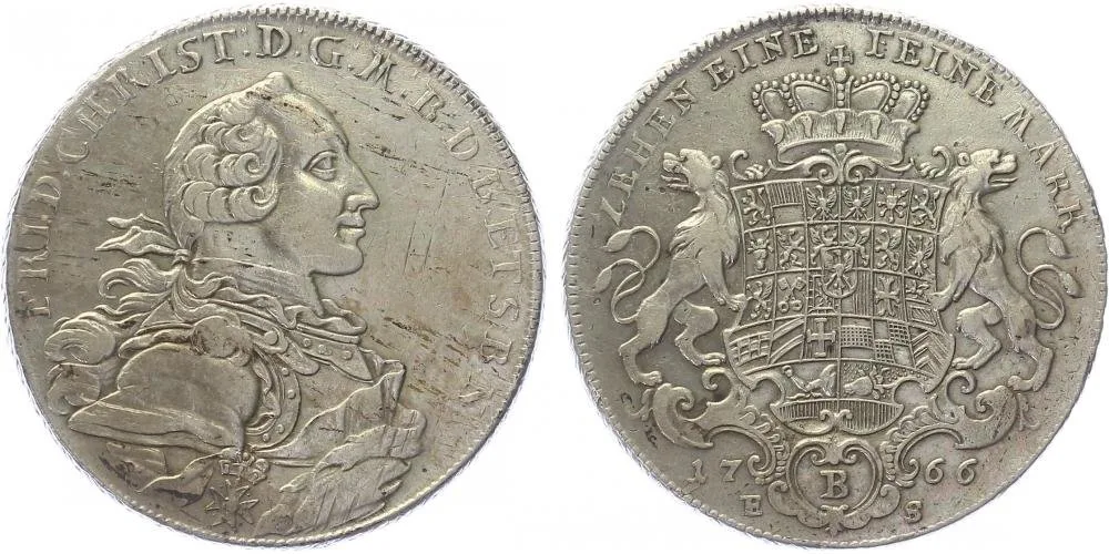 Brandenburg - Bayreuth, Friedrich Christian, 1763 - 1769 — 1