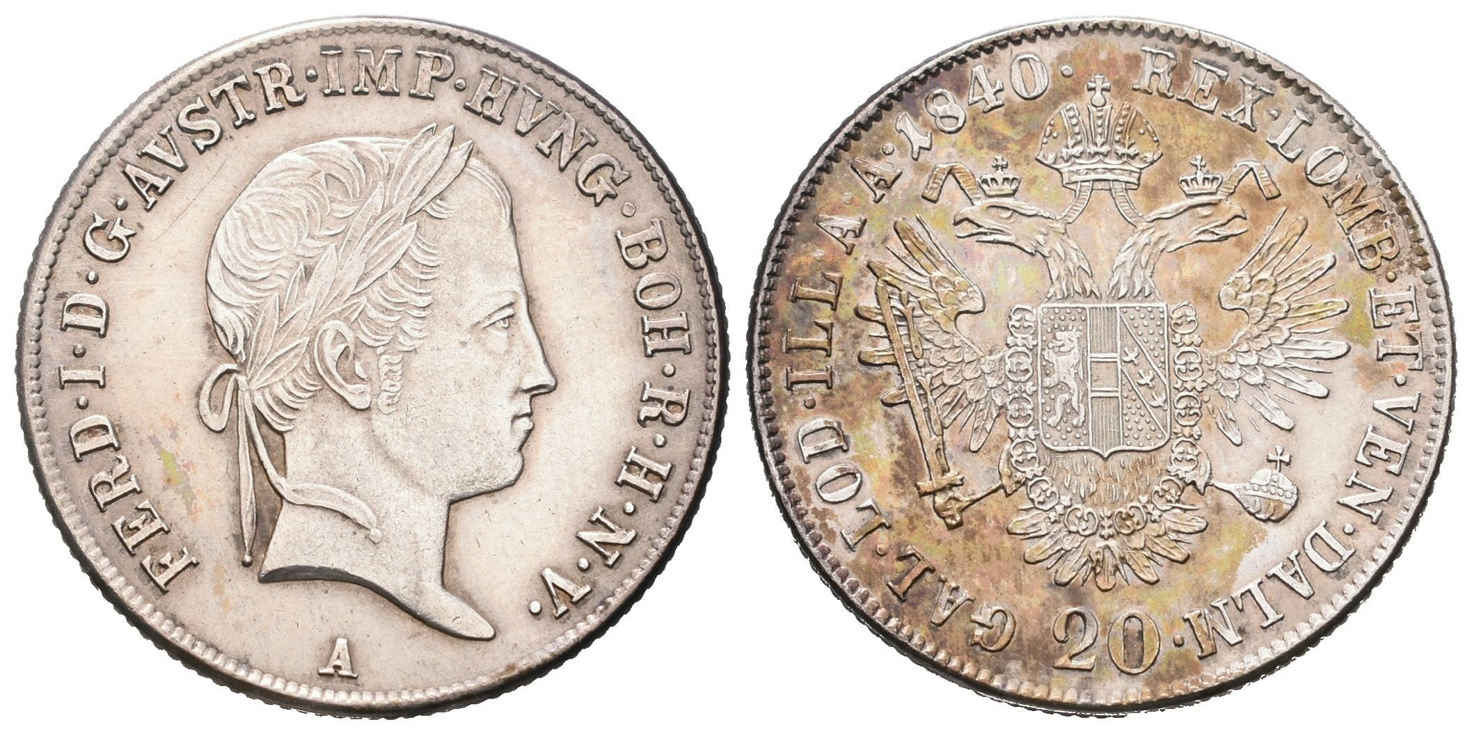 Ferdinand V., 20 Krejcar 1840 A, Vídeň