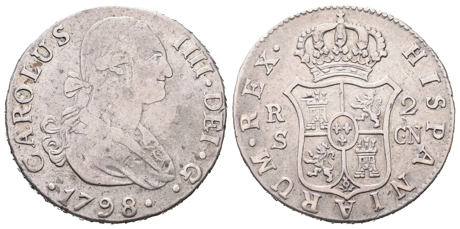 Španělsko, 2 Real 1798 S-CN
