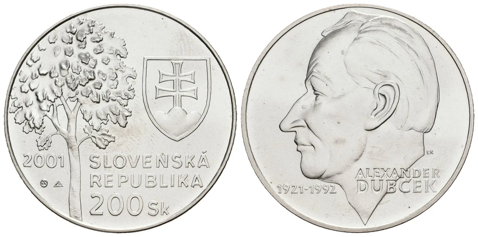 200 Sk 2001 - Alexander Dubček, Aurea.S45, kapsle — 1