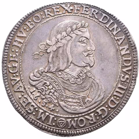 Tolar 1654, Vídeň, Dav.3183, KM.1833, krásná zachovalost, patina, zbytky lesku,