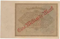 Německo, 1 Milliarde Mark 1923, Ro.110b - fotografie 2
