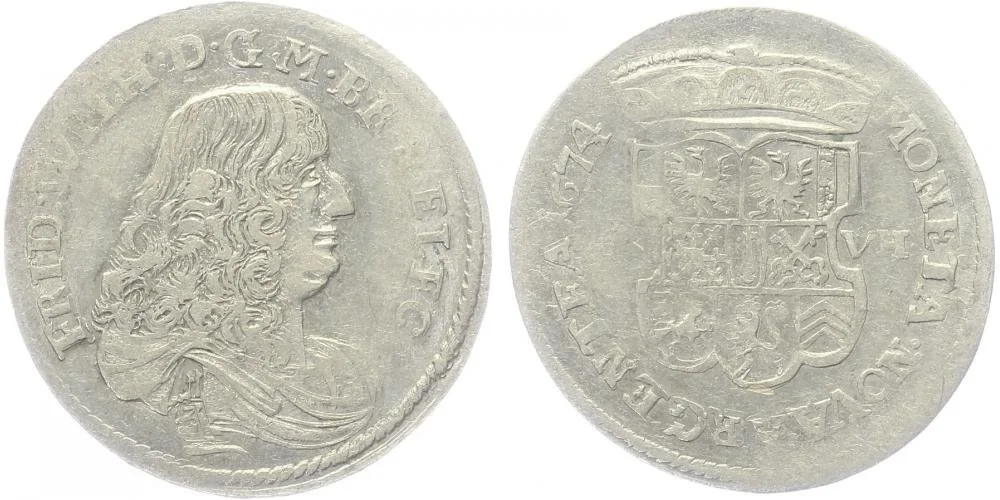 Brandenburg - Preussen, Friedrich Wilhelm, 1640 - 1688 — 1