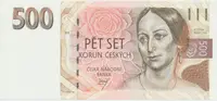 Česká republika, 500 Koruna 1993, série A, tisk Anglie, Hej..CZ10a1 - fotografie 2