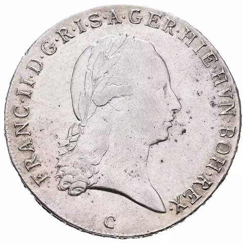 1/2 Tolar křížový 1795 C, Hal.2027, pěkná zachovalost, patina na Av.,