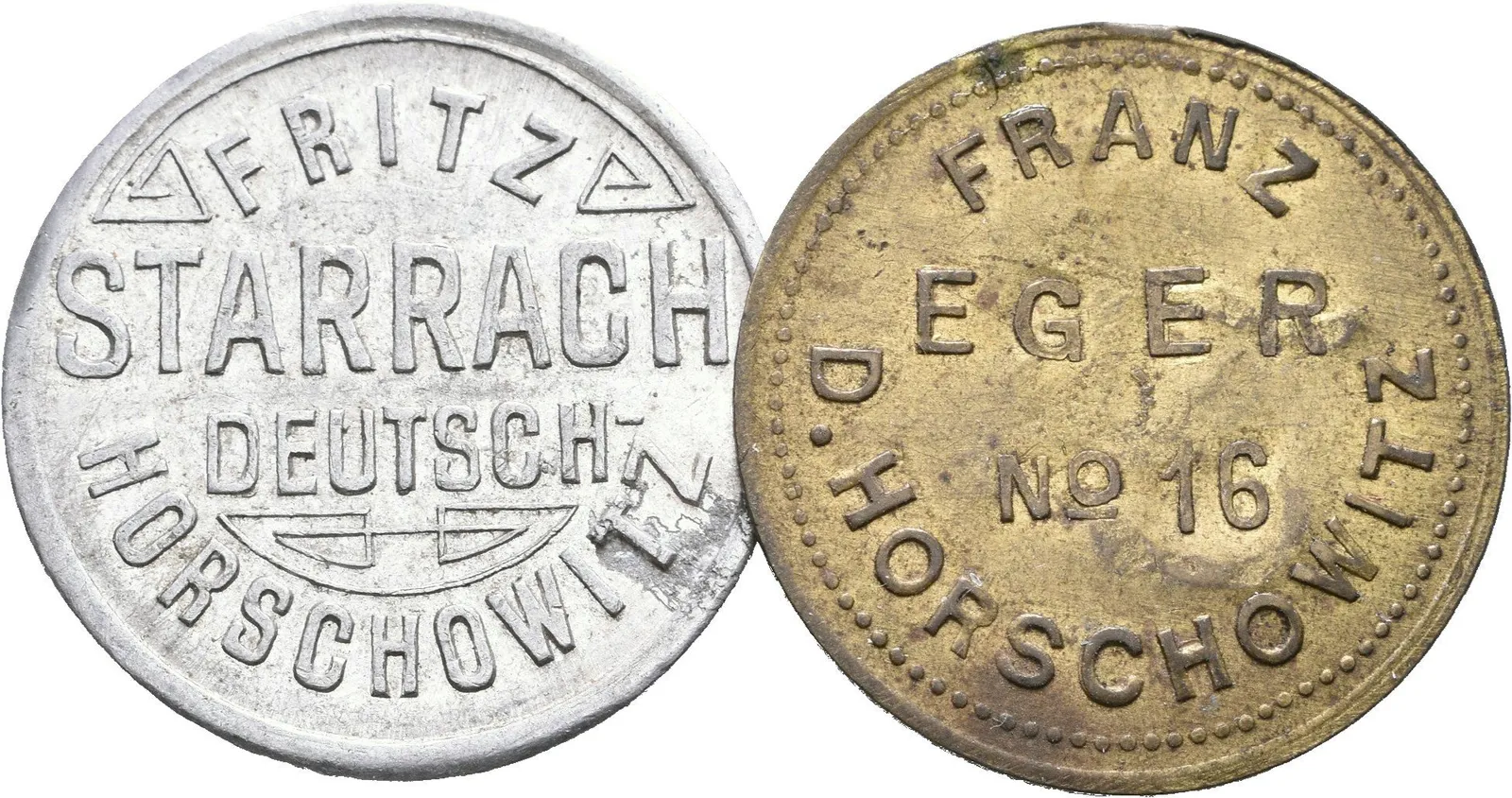 Hořovičky / Deutsch Horschowitz - Fritz Starrach, známka na věrtel chmele, — 1