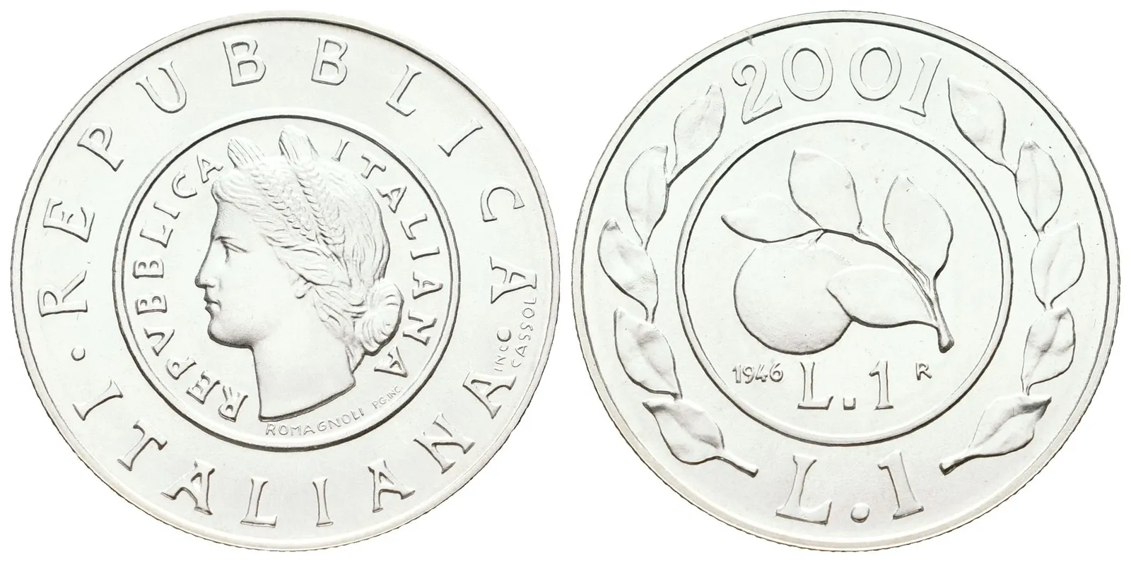 Itálie, 1 Lira 1946