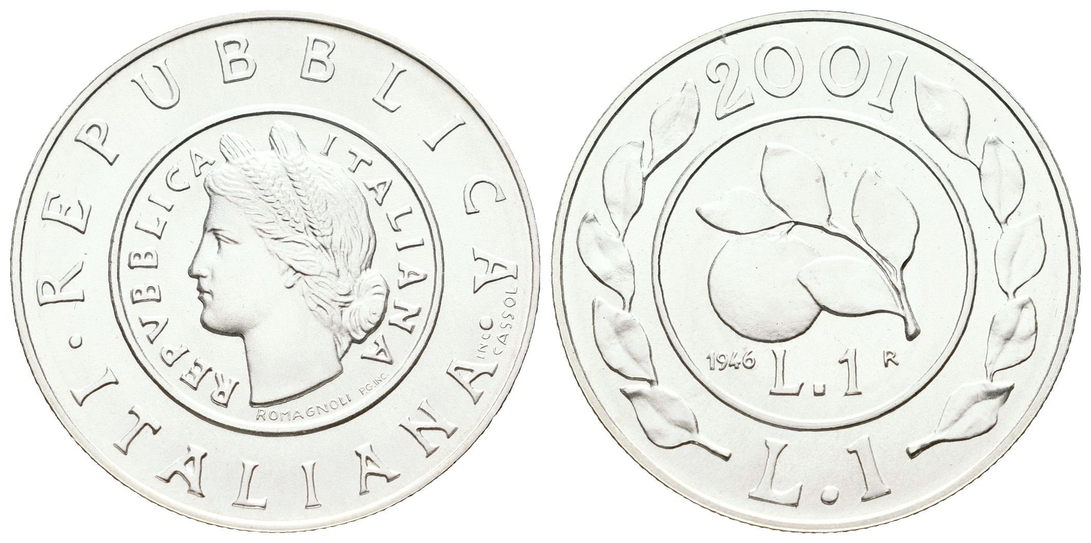 Itálie, 1 Lira 1946