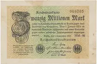 Německo, 20 Millionen Mark 1923, Ro.107f