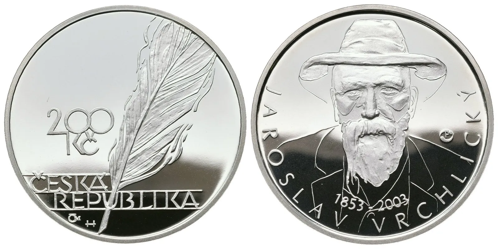200 Kč 2003 - Jaroslav Vrchlický, PROOF