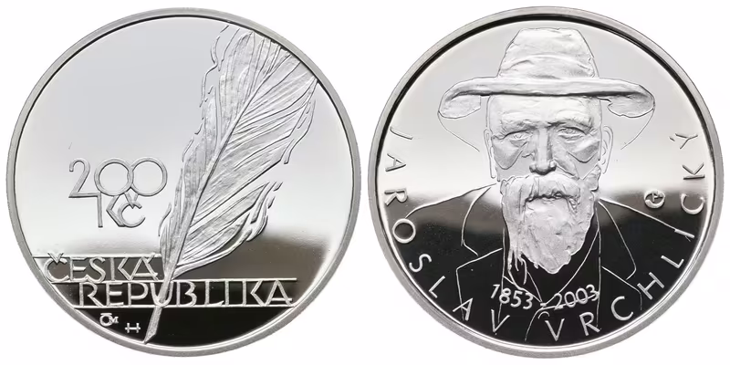 200 Kč 2003 - Jaroslav Vrchlický, PROOF