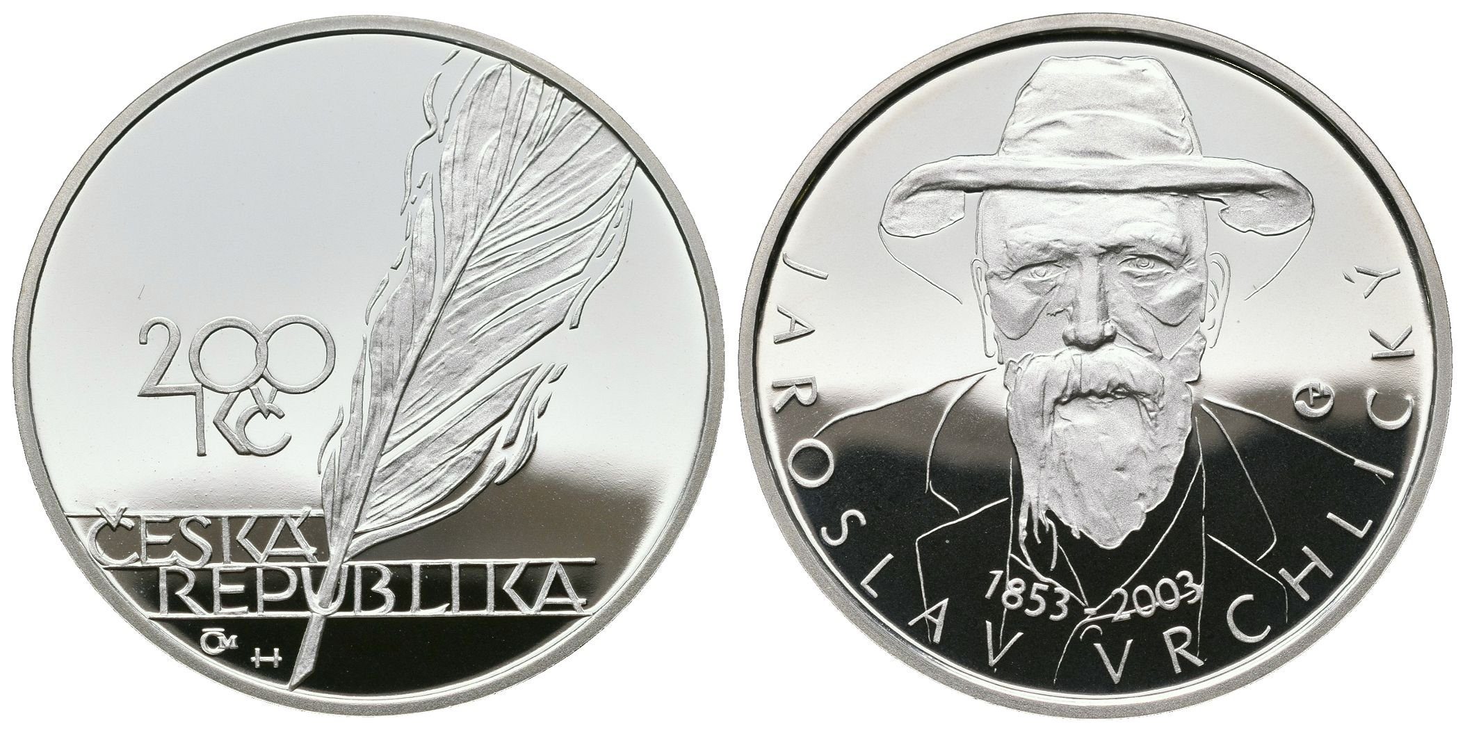 200 Kč 2003 - Jaroslav Vrchlický, PROOF