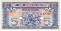 Velká Británie, 5 Shillings (1948), BAF - vojenské vydání, vodotisk, P.M20db