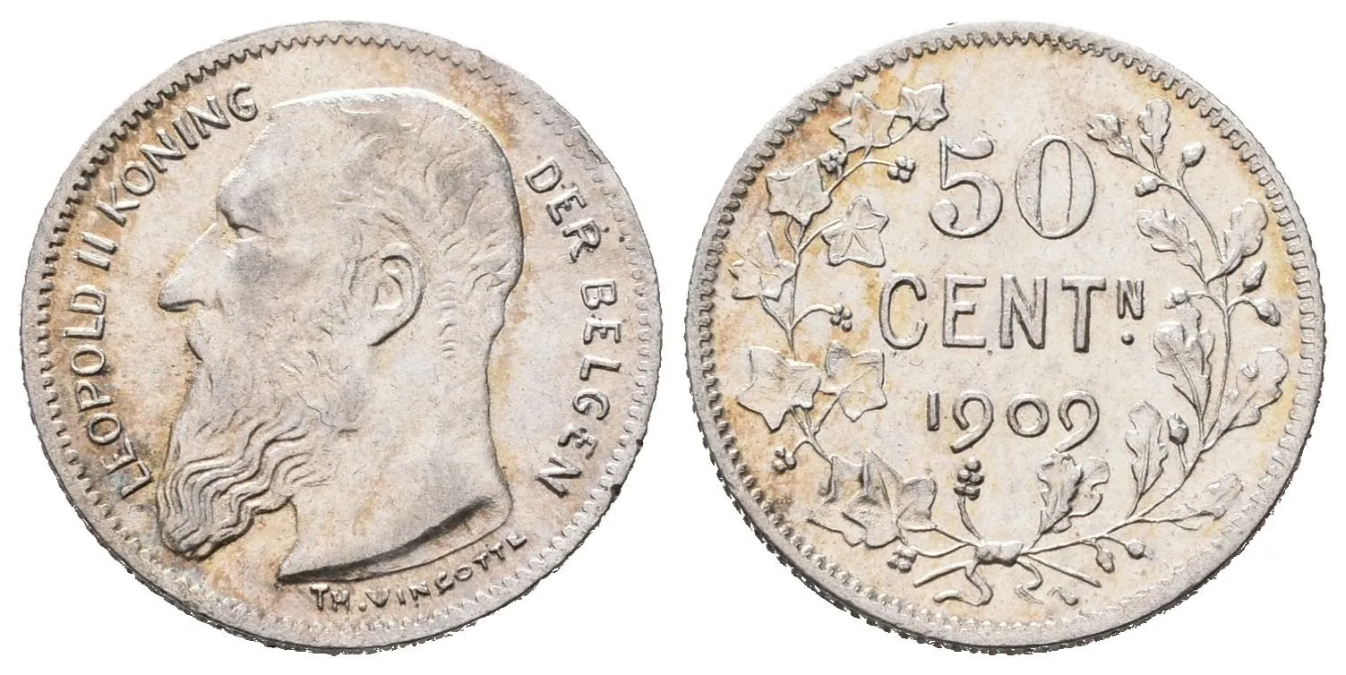 Belgie, 50 Cent 1909