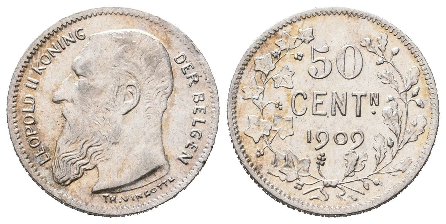 Belgie, 50 Cent 1909