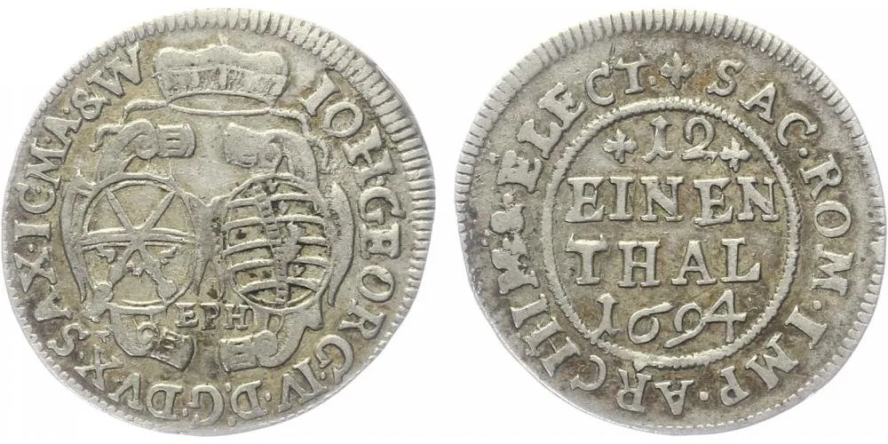 Sasko, Johann Georg IV., 1691 - 1694 — 1