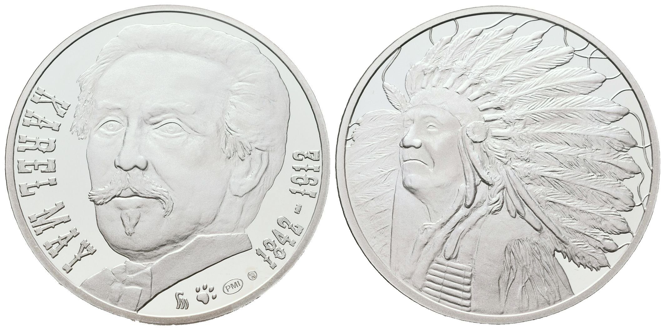 AR Medaile b.l. (2012) - Karel May - 100. výročí úmrtí