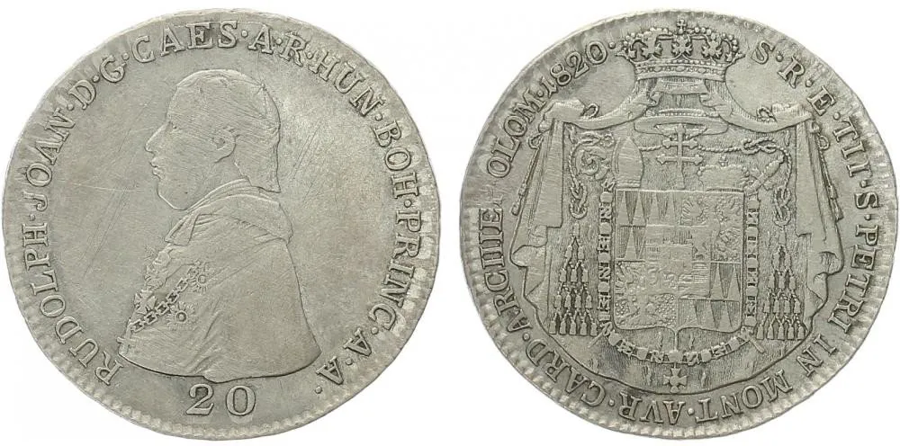 Olomouc - arcibiskupství, Rudolf Jan, 1819 - 1831 — 1