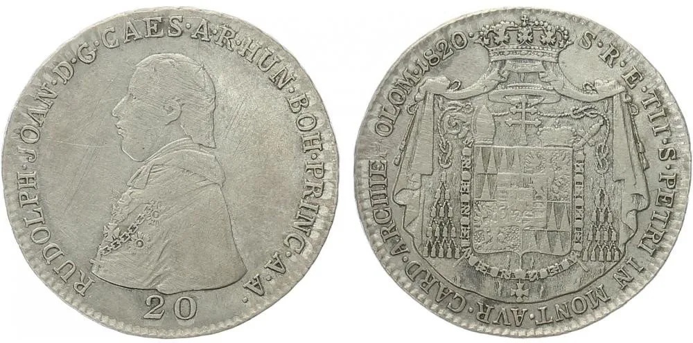 Olomouc - arcibiskupství, Rudolf Jan, 1819 - 1831 — 1