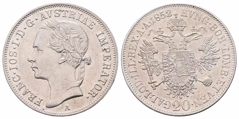 20 Krejcar 1852 A