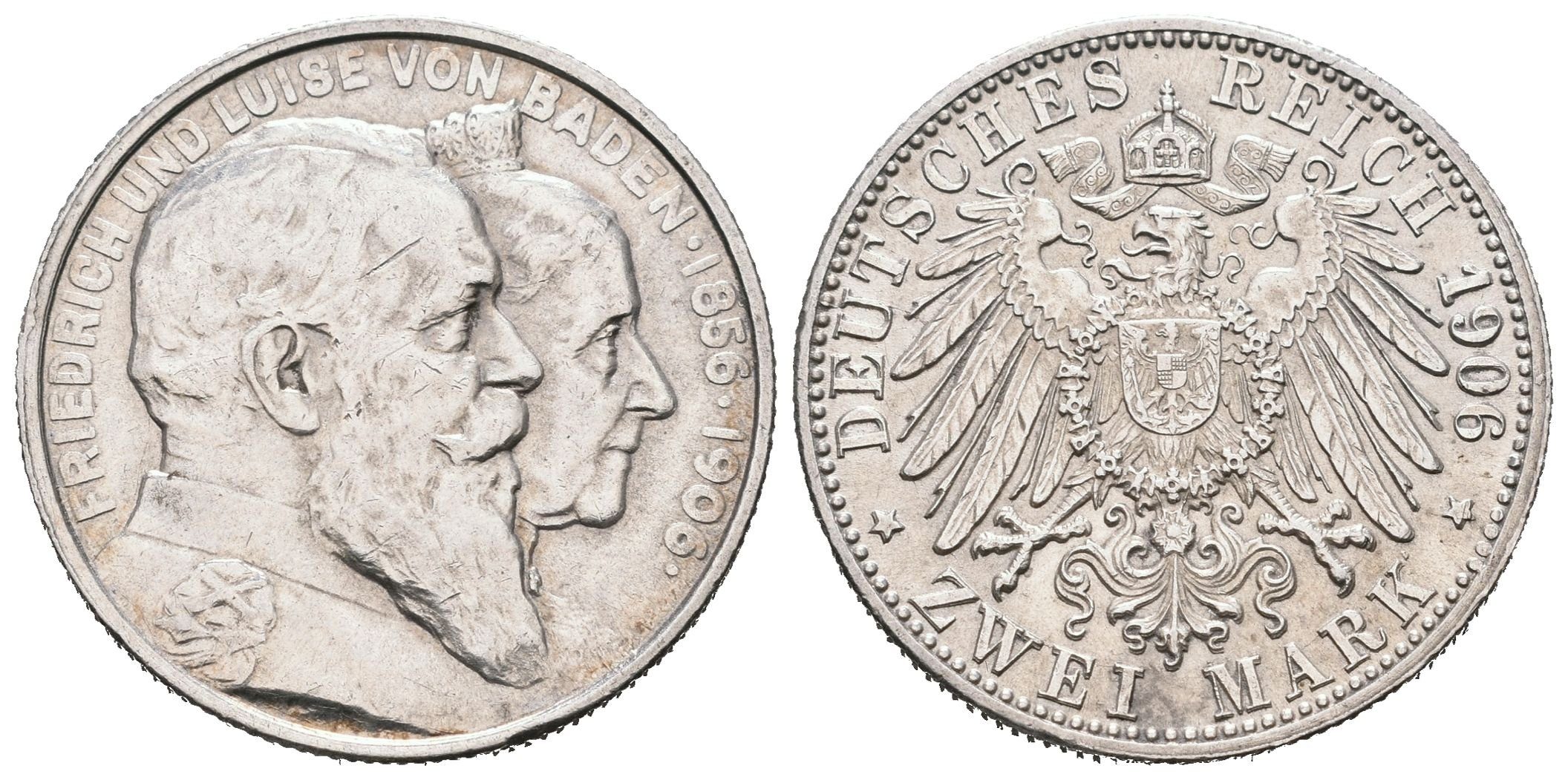 Baden, 2 Marka 1906 - Zlatá svatba