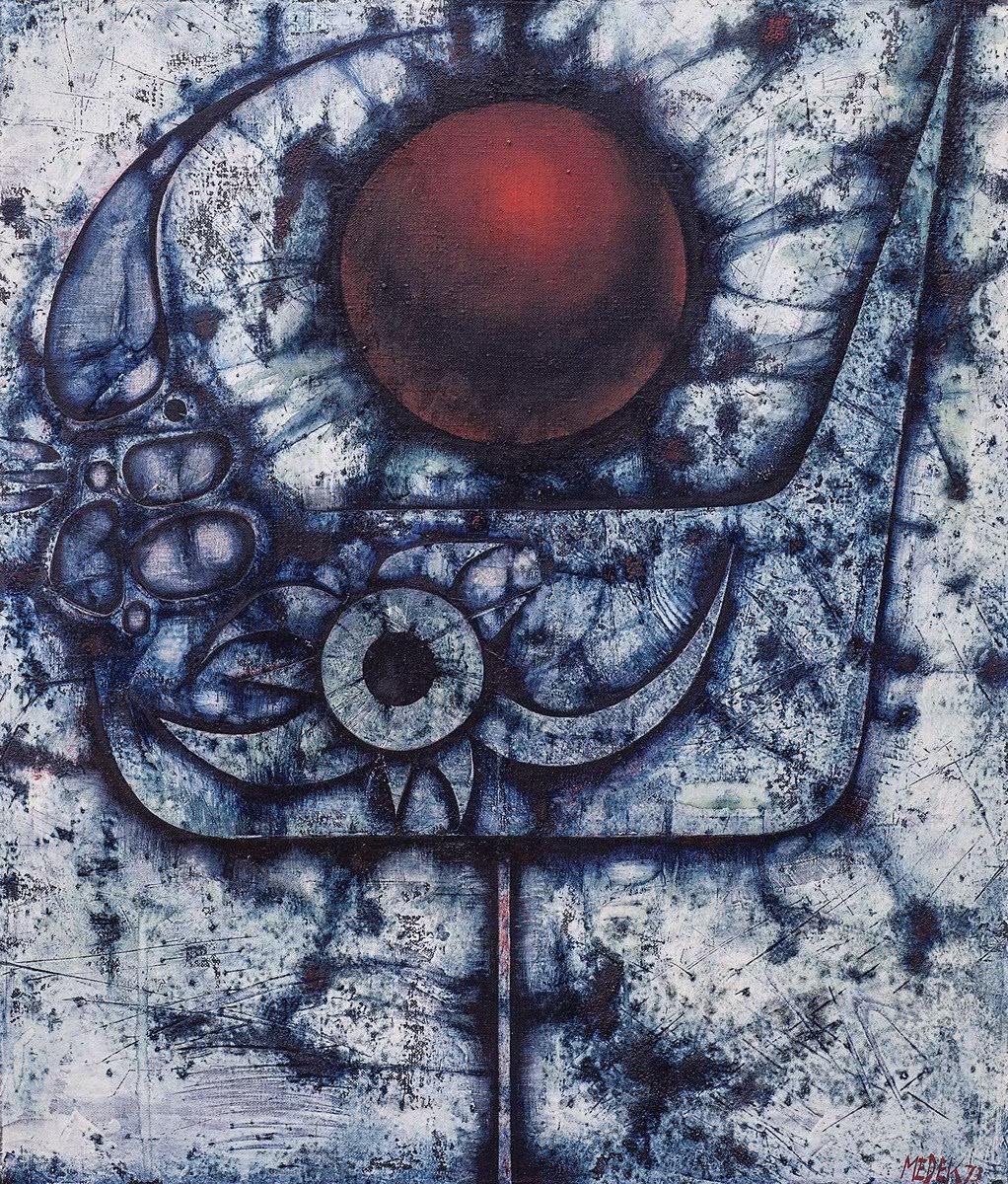 Mikuláš Medek: Mikuláš Medek (1926 - 1974) - Modrý obraz (Kleště)