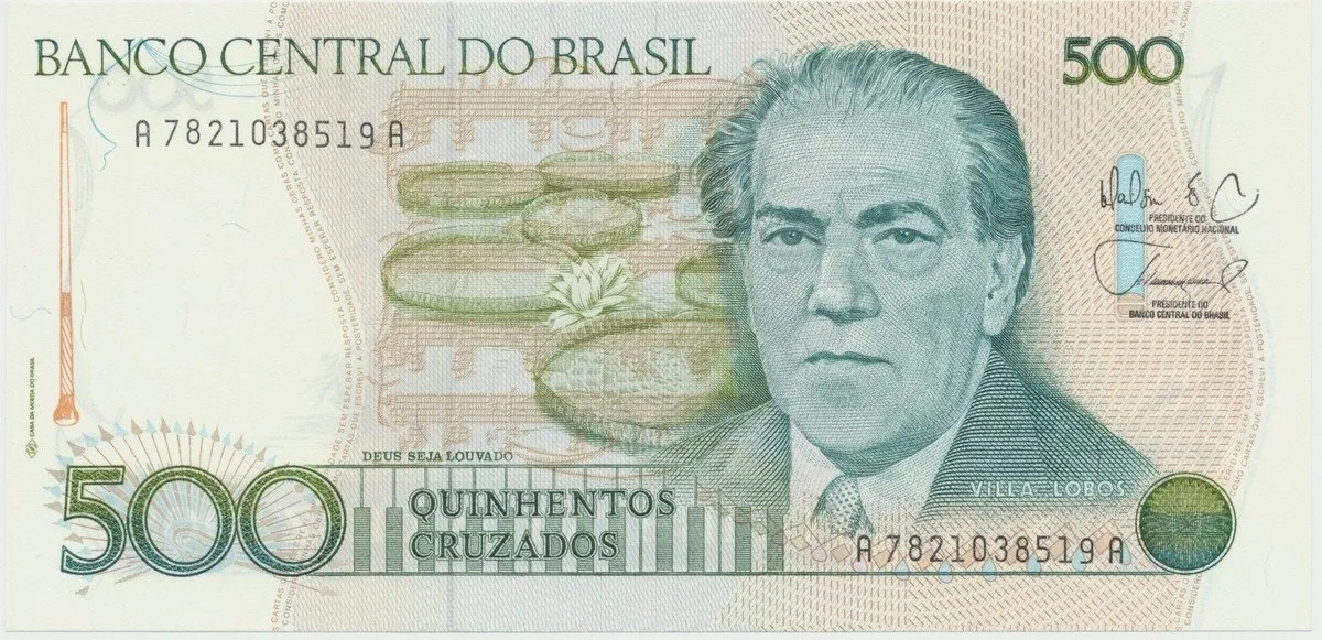 Brazílie, 500 Cruzados (1988), P.212d