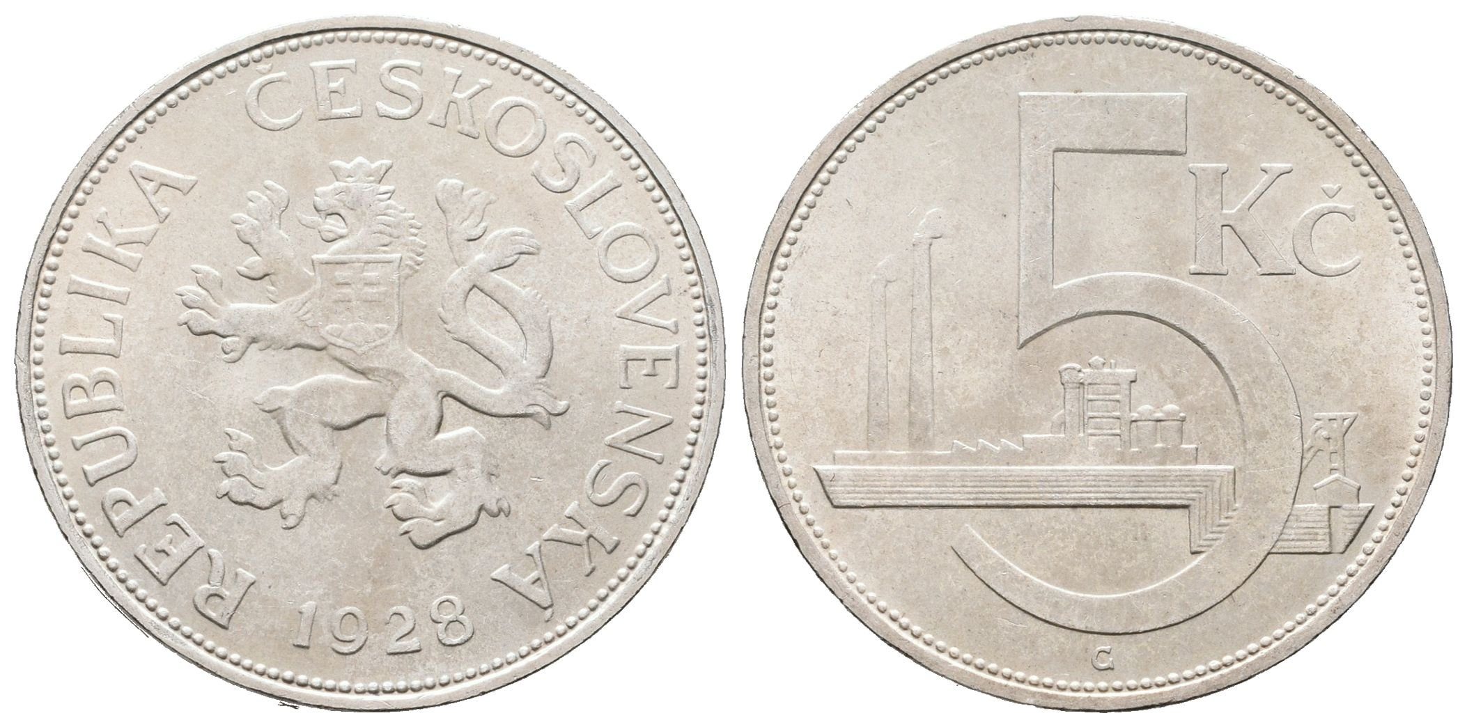 5 Koruna 1928, varianta A