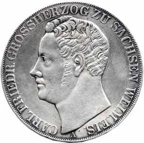 Sasko - Weimar - Eisenach, Karl Friedrich, 1823 - 1853 — 1