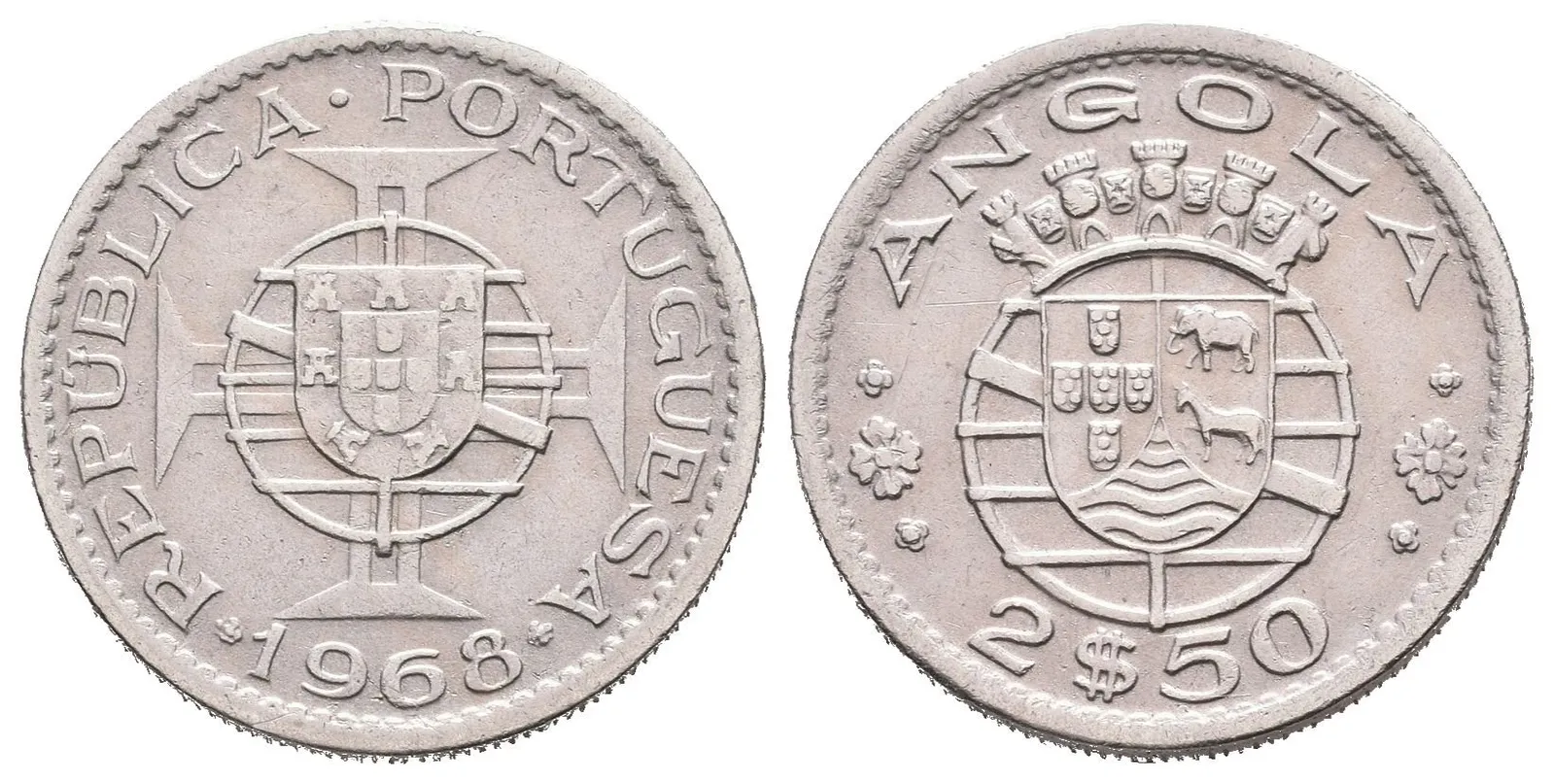 Portugalská Angola, 2,5 Escudo 1968