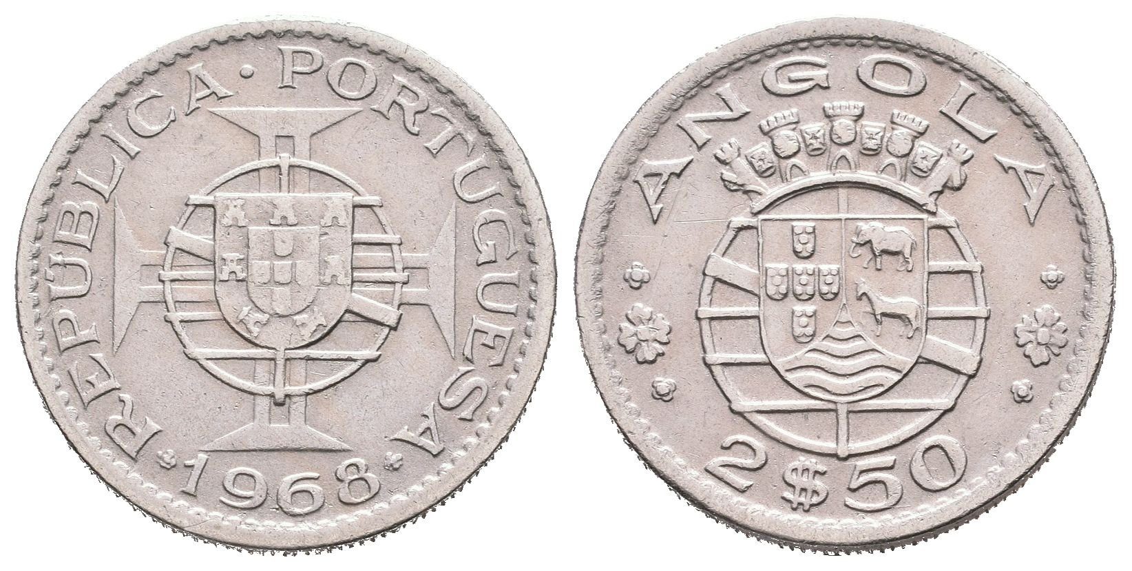 Portugalská Angola, 2,5 Escudo 1968