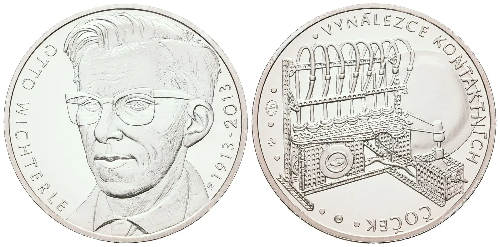 AR Medaile b.l. (2013) - Otto Wicheterle - 100. výročí narození