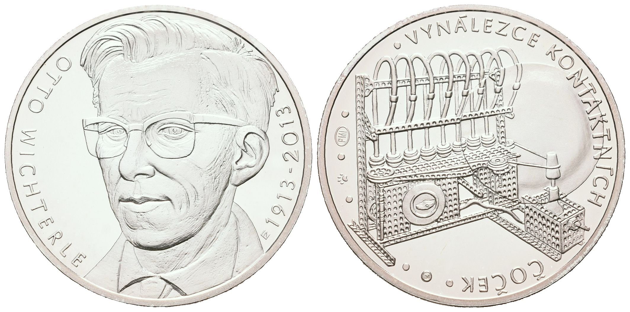 AR Medaile b.l. (2013) - Otto Wicheterle - 100. výročí narození