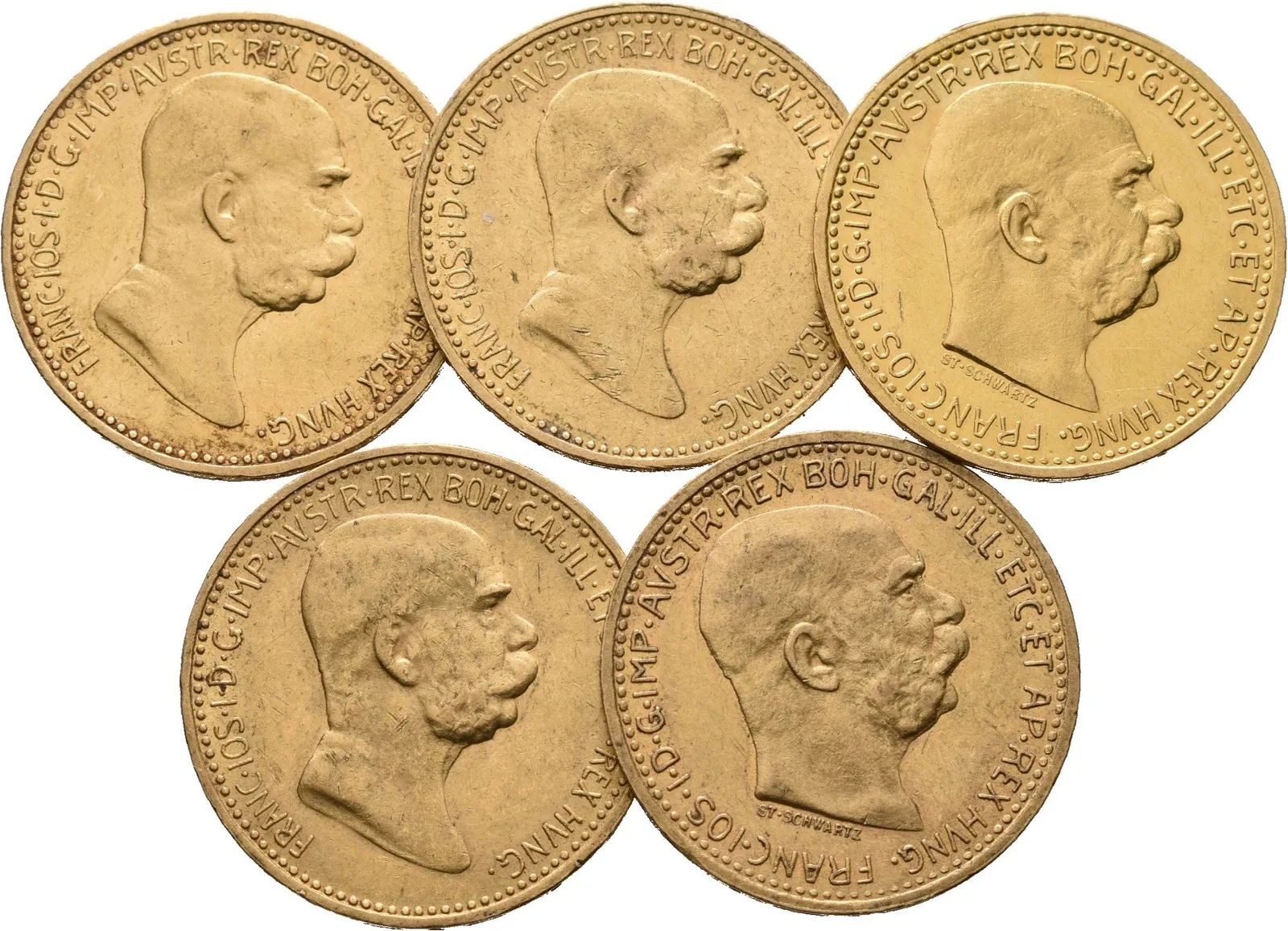 10 Koruna 1909, 1910