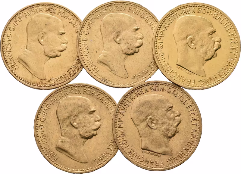 10 Koruna 1909, 1910