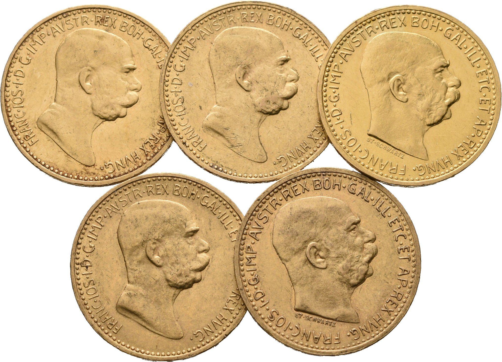 10 Koruna 1909, 1910