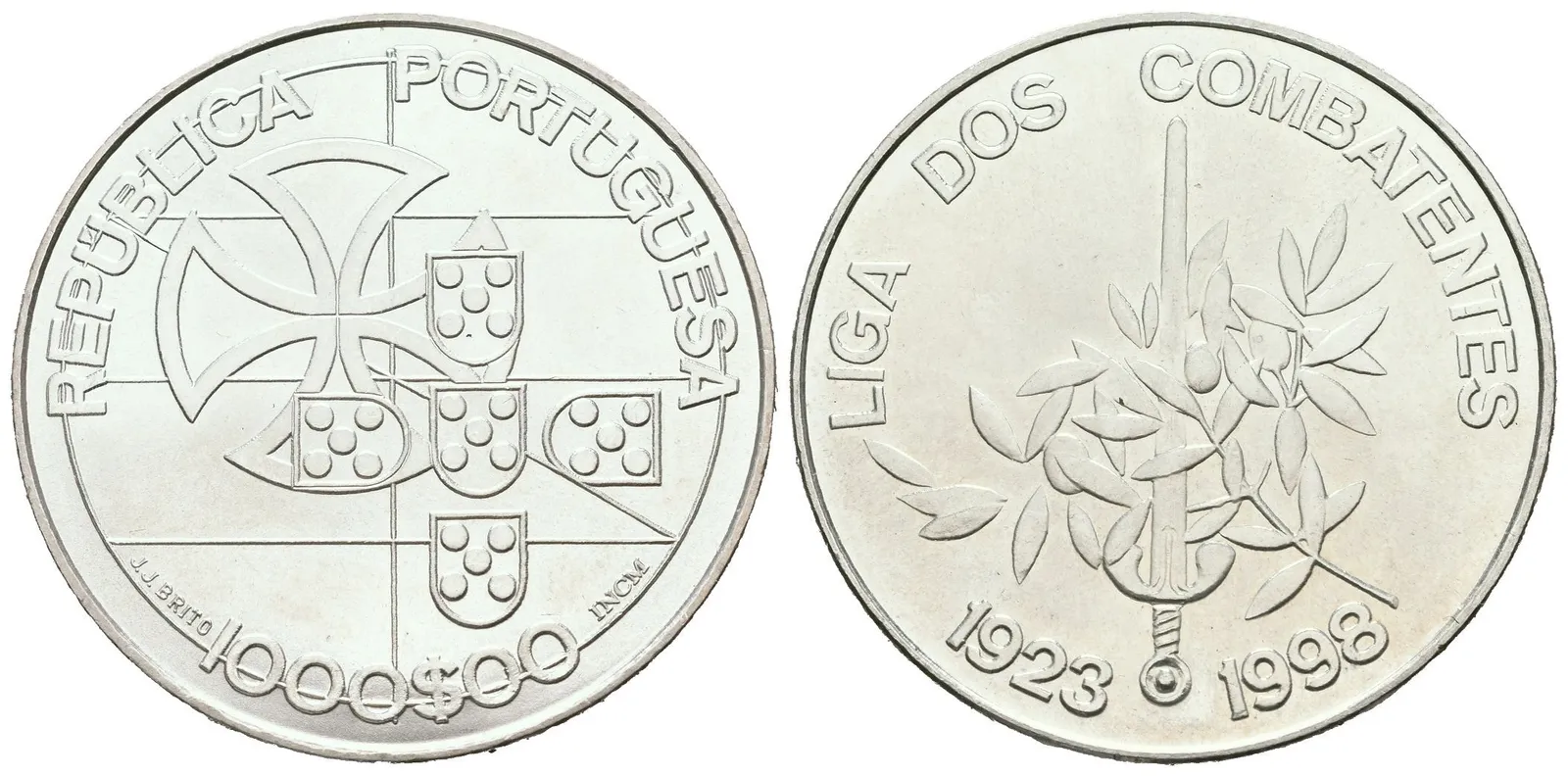 Portugalsko, 1000 Escudos 1998 - Liga bojovníků