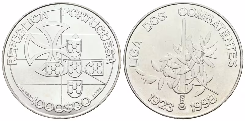 Portugalsko, 1000 Escudos 1998 - Liga bojovníků
