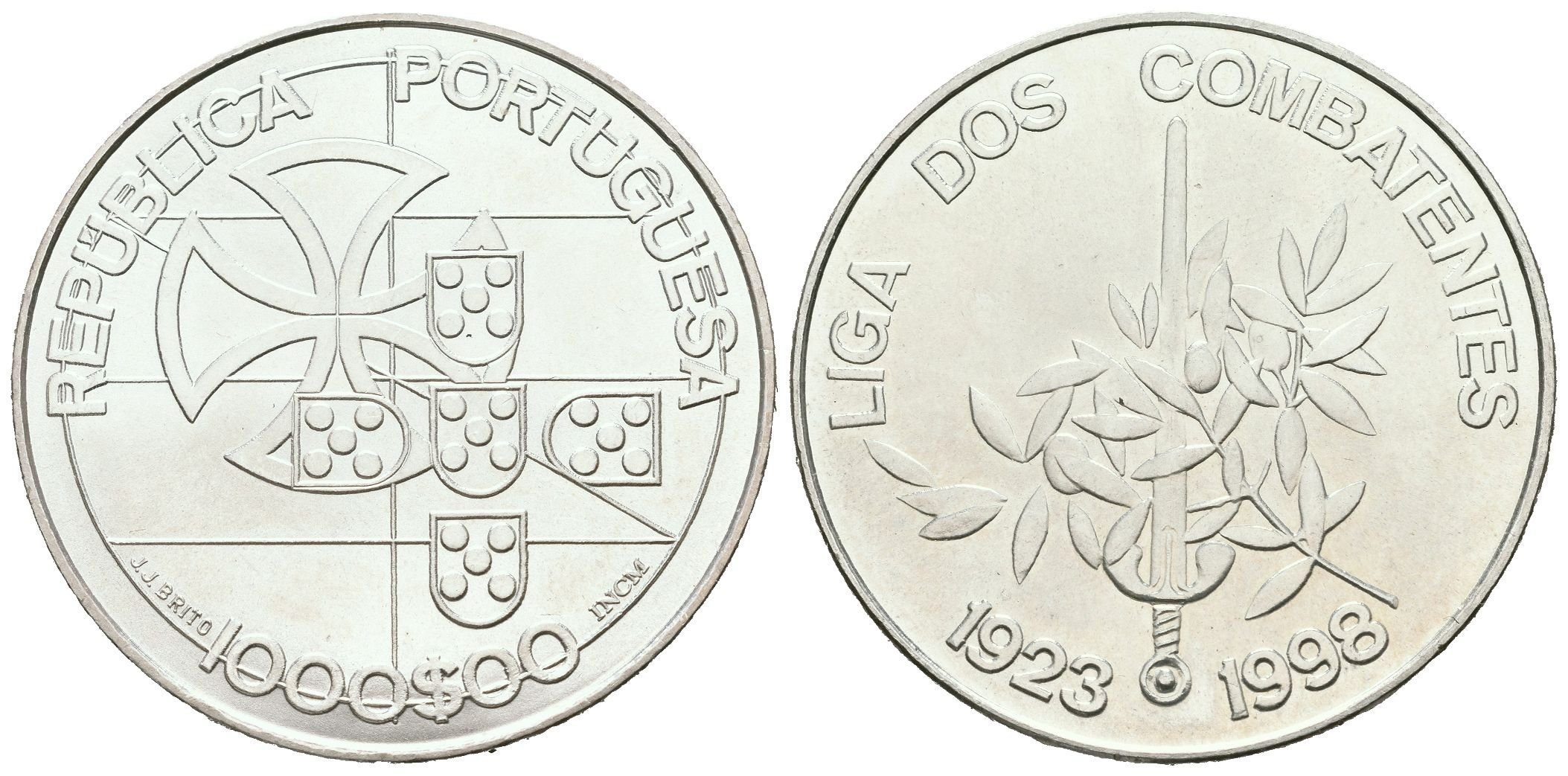 Portugalsko, 1000 Escudos 1998 - Liga bojovníků