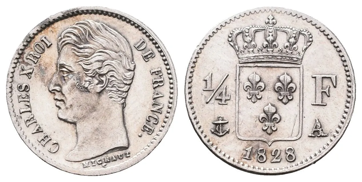 Francie, 1/4 Frank 1828 A