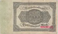 Německo, 50000 Mark 1922, Ro.079c - fotografie 2