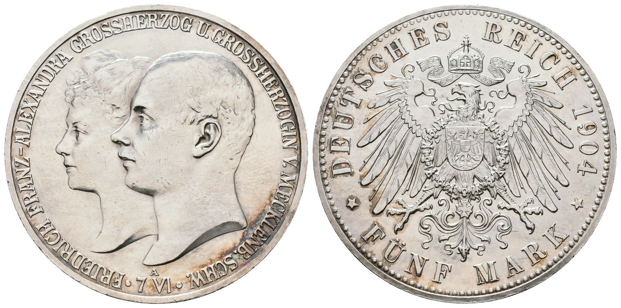 Meklenbursko, 5 Marka 1904 - Pamětní