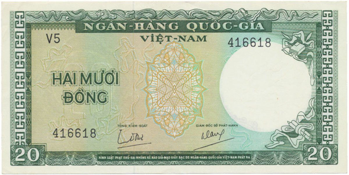 Jižní Vietnam, 20 Dong (1964), P.16a