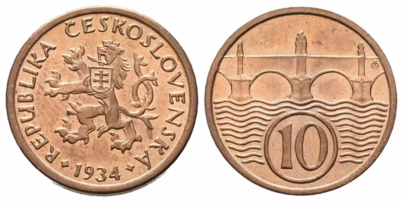 10 Haléř 1934