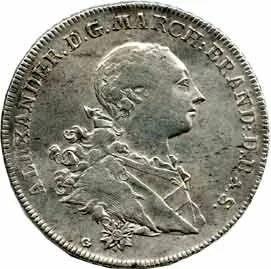 Brandenburg - Ansbach, Alexander, 1757 - 1791 — 1